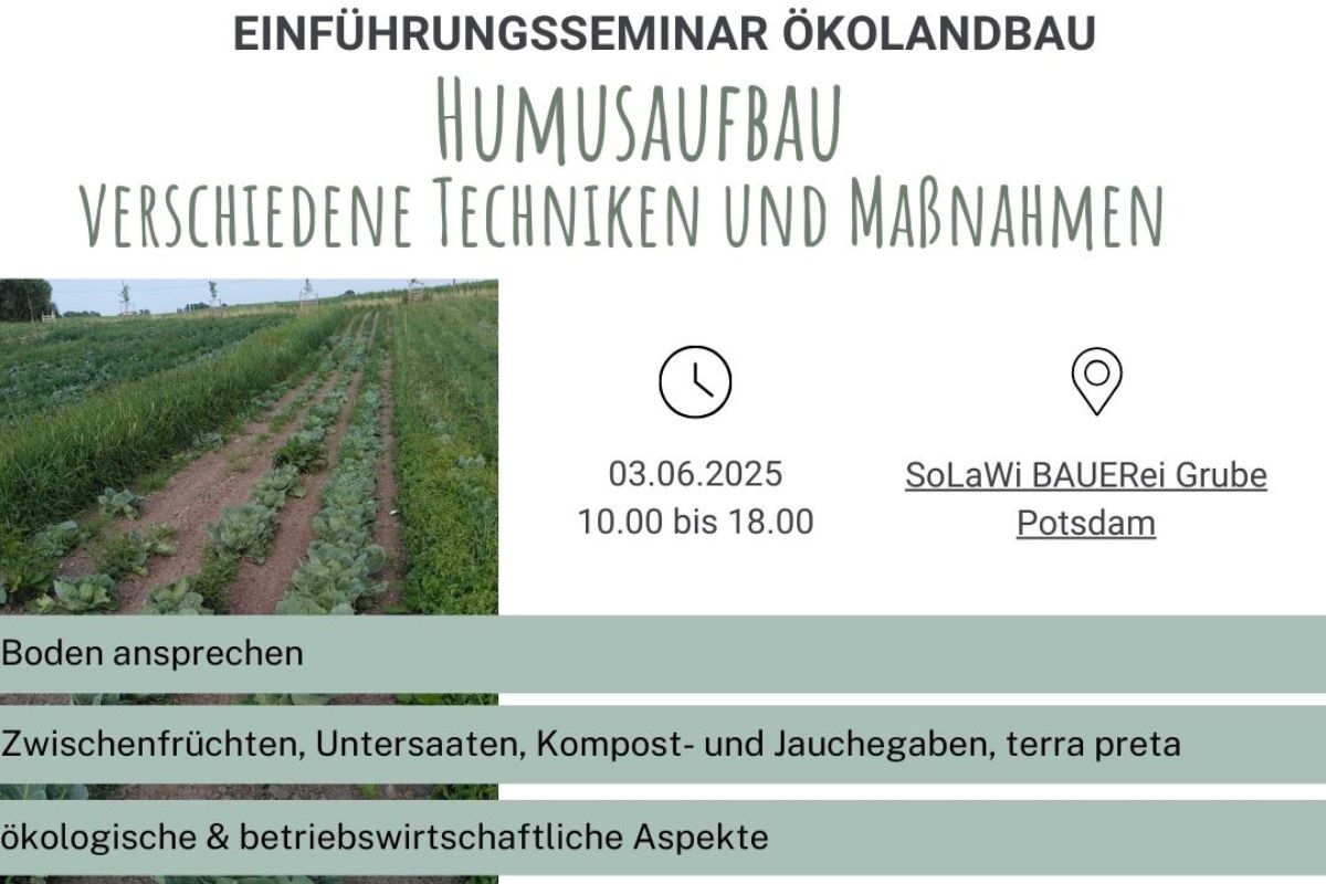 BÖL-Seminar Humusaufbau © agrathaer GmbH